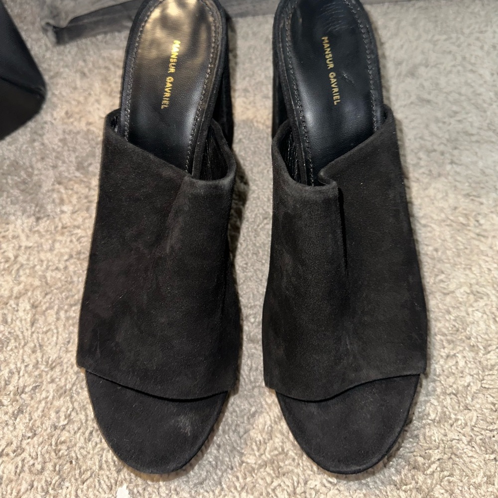 Mansur Gavriel Suede Slides Size 41